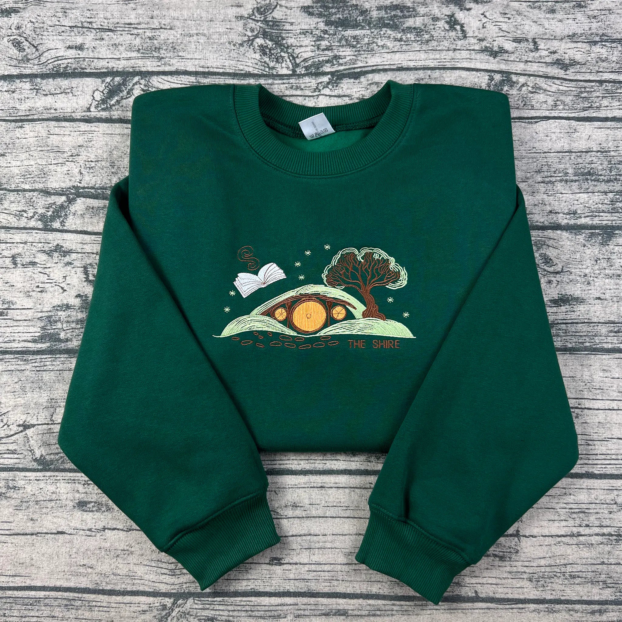Embroidered The Lord Of The Rings Sweatshirt, The Shire Sweatshirt, Hobbit Lovers Gift, Tolkien Aragorn, Fantasy Book Lover, Bookworm Shirt
