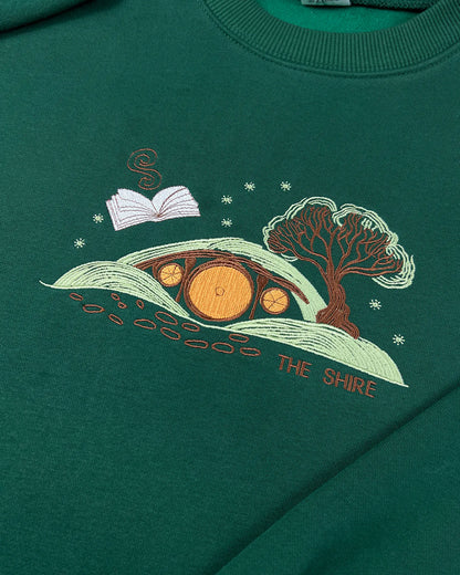 Embroidered The Lord Of The Rings Sweatshirt, The Shire Sweatshirt, Hobbit Lovers Gift, Tolkien Aragorn, Fantasy Book Lover, Bookworm Shirt