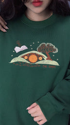 Embroidered The Lord Of The Rings Sweatshirt, The Shire Sweatshirt, Hobbit Lovers Gift, Tolkien Aragorn, Fantasy Book Lover, Bookworm Shirt