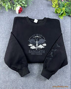 Fly Or Die Dragon Basgiath War College Embroidered Soft Pink Sweatshirt