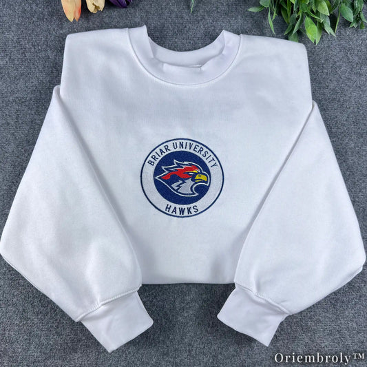 Briar University Hawks Di Laurentis 66 Embroidered Sweatshirt – Hockey Romance Crewneck