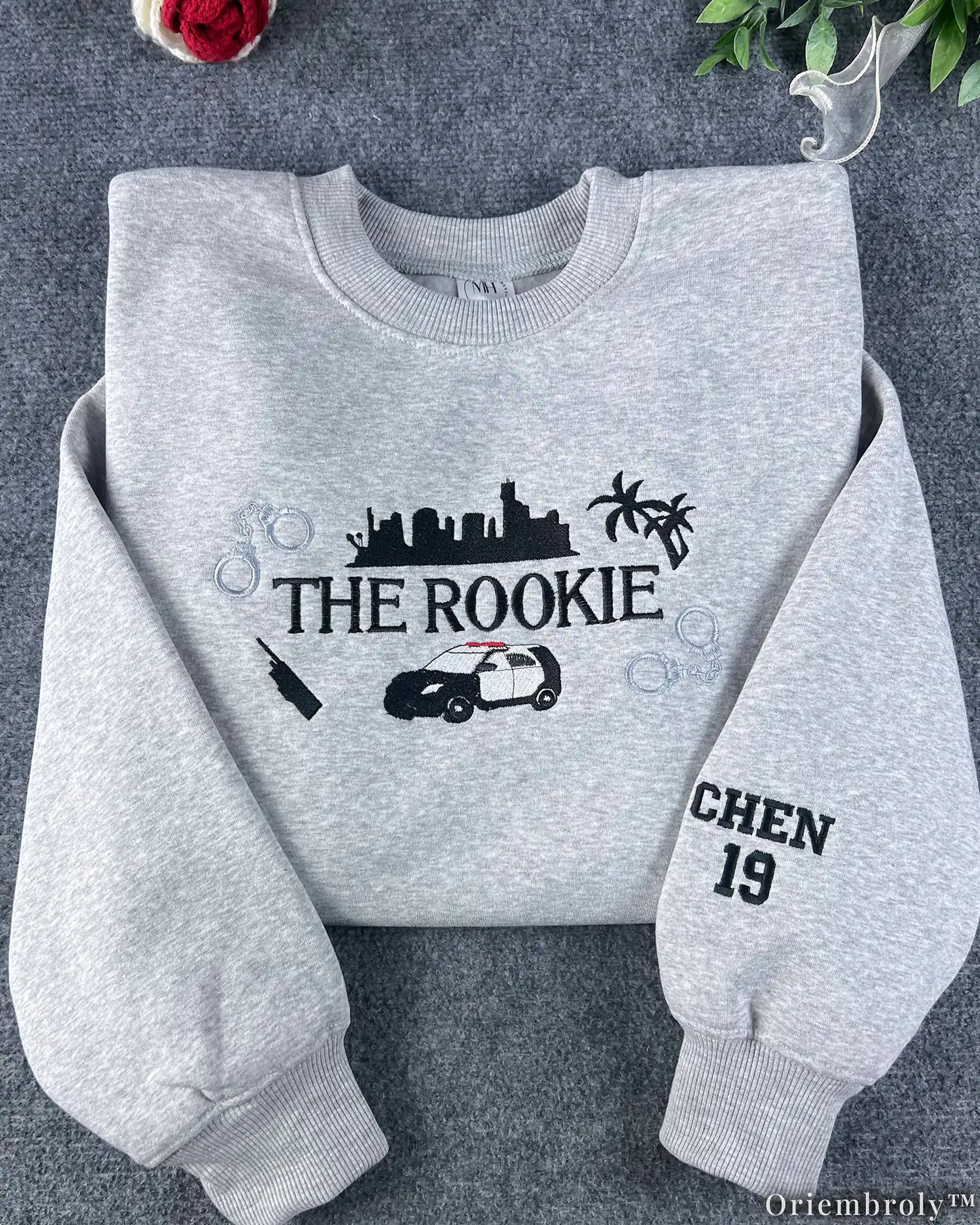 The Cop Show Inspired Embroidered Sweatshirt