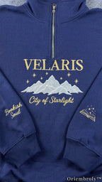 City of Starlight Embroidered Sweatshirt | Fantasy Night Sky Crewneck