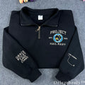 Project Hail Mary Embroidered Quarter Zip – Sci-Fi NASA Patch Space Sweatshirt