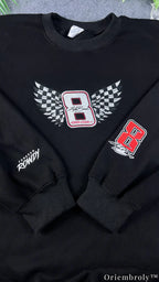 Rowdy 8 NASCAR Varsity Sweatshirt - Forever Racing Tribute