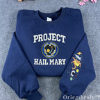 Project Hail Mary Embroidered Hoodie – Rocky Eridian Sci-Fi Bookish Sweatshirt