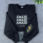 Project Hail Mary Amaze Embroidered Sweatshirt – Rocky Alien Sci-Fi Crewneck