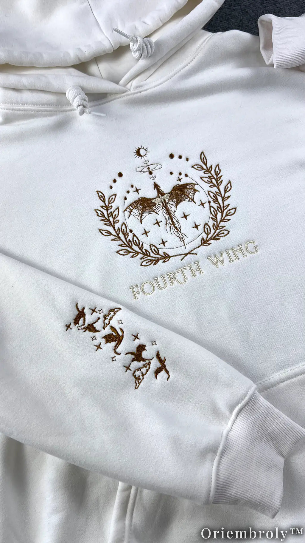 Dragon Rider Embroidered Sweatshirt | Vintage Fantasy Dragon Fleece Crewneck
