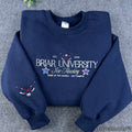 Briar University Hockey Embroidered Sweatshirt – Off Campus Romance Crewneck