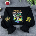 Project Hail Mary Embroidered Crewneck – Sci-Fi Book Lover Sweatshirt, Space Alien Gift