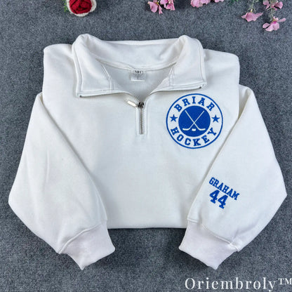 Briar University Varsity Embroidered Sweatshirt