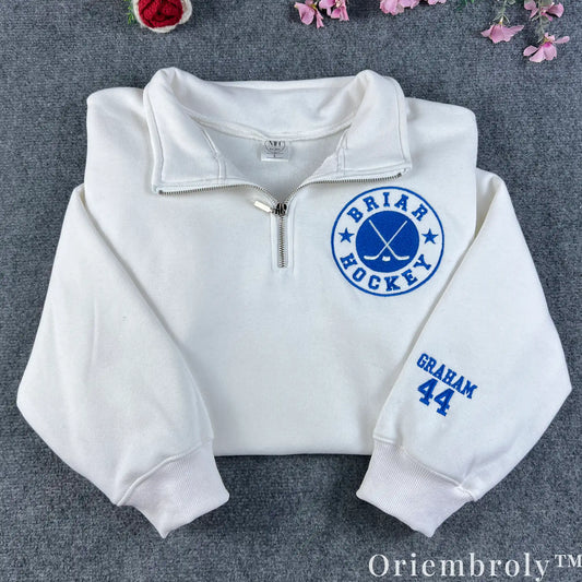 Briar University Varsity Embroidered Sweatshirt