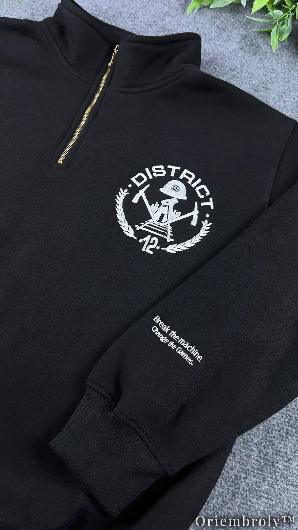 District 12 Embroidered Sweatshirt - Hunger Games Inspired Varsity