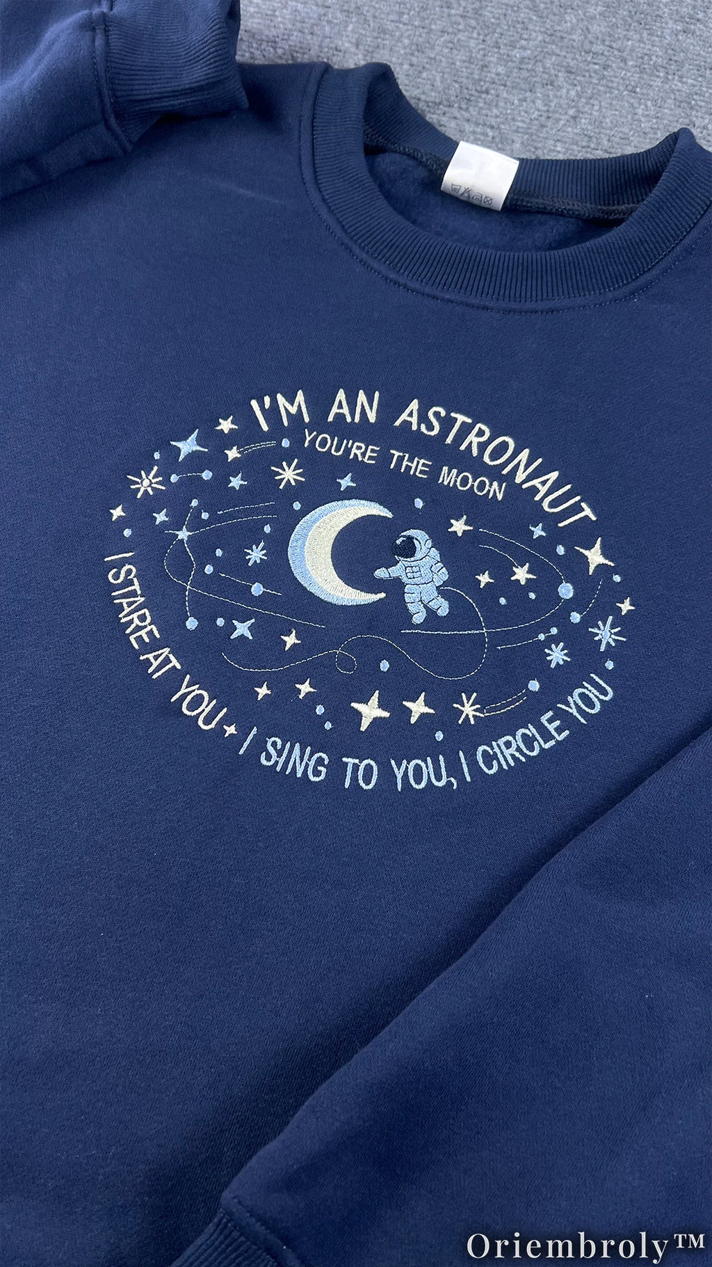 Mountain Folk Embroidered Sweatshirt | Cozy Indie Nature Fleece Crewneck
