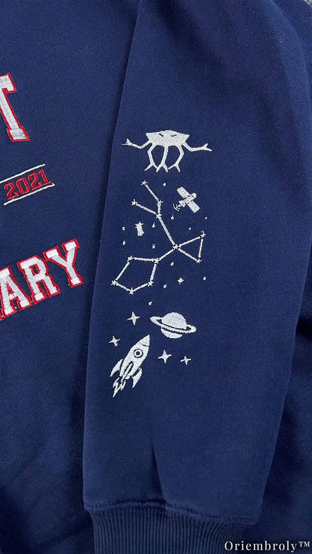 Hail Mary Rocky Sci-Fi Hoodie - Embroidered Mission Patch