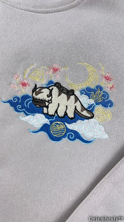 Bookish Avatar Spirit Sweater - Appa Eastern Art Embroidery