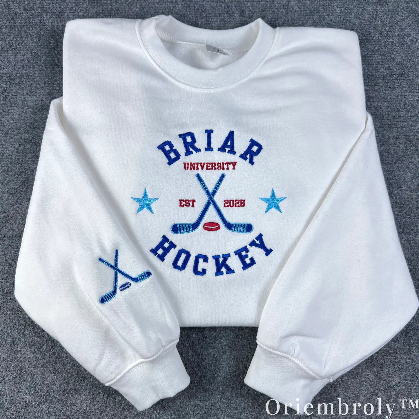 Briar Hockey Romance Embroidered Sweatshirt