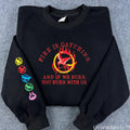 Hunger Games Fire Is Catching Embroidered Sweatshirt