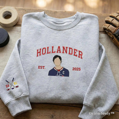 Rozanov & Hollander Hockey Embroidered Sweatshirt – Varsity Bookish Crewneck