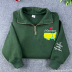 Masters Golf Embroidered Quarter Zip – Vintage Golf Pullover, Old Money Style
