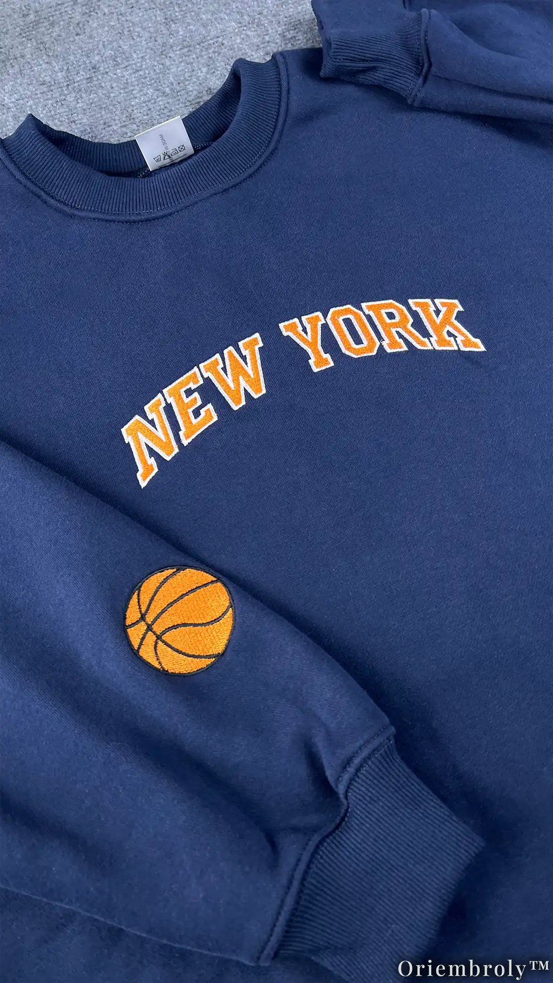 Basketball New York Navy Sweatshirt - Knicks Inspired Merch
