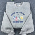 Briar University Hockey Club Embroidered Sweatshirt – Off Campus Bookish Crewneck
