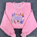 Hannah Montana Embroidered Sweatshirt – Y2K Vintage Pink Pop Star Crewneck