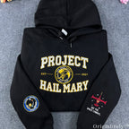 Project Hail Mary x Cowboy Bebop Embroidered Hoodie – Space Cowboy Anime Sweatshirt