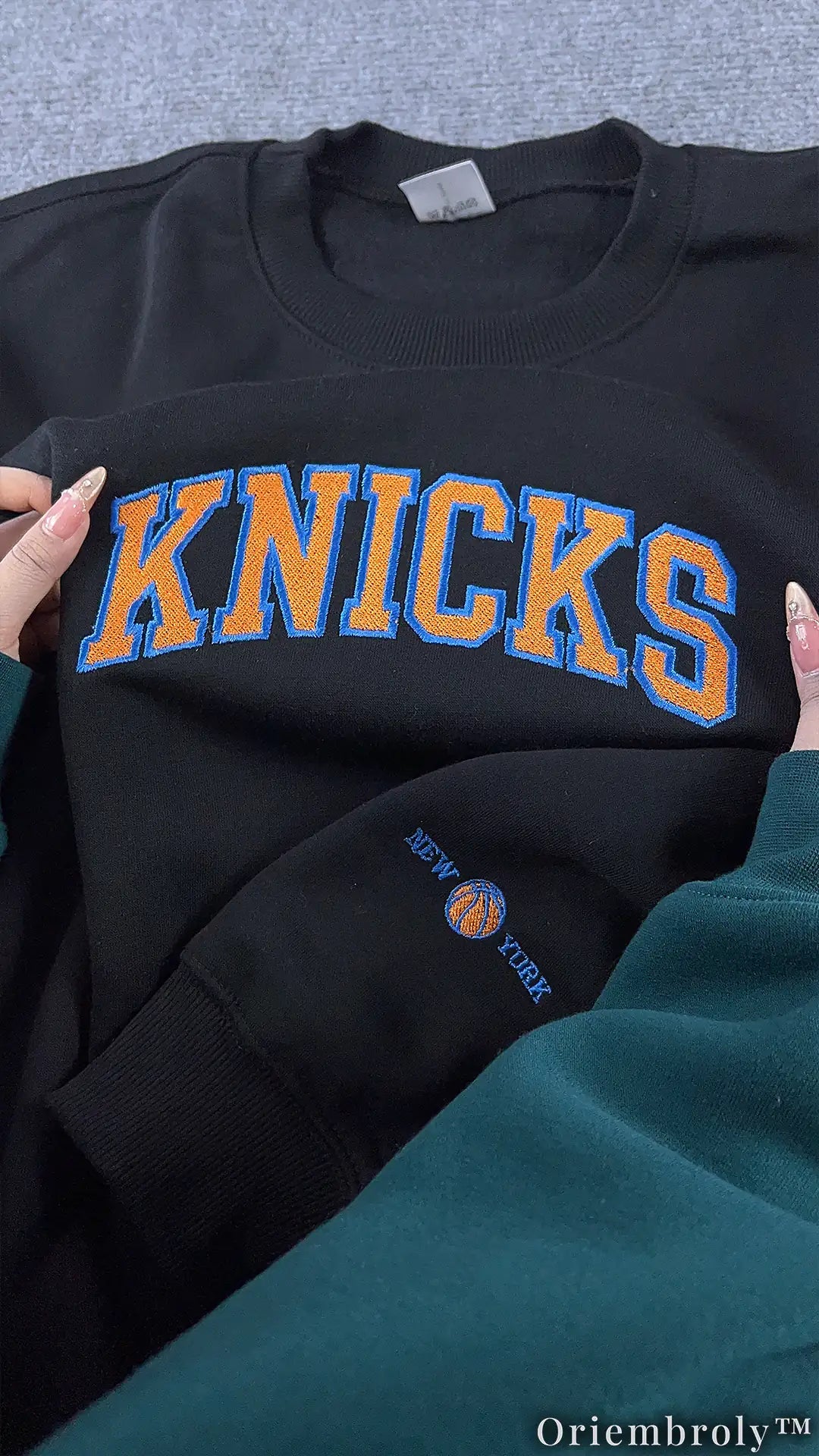 New York Basketball Hoodie | Embroidered Fleece Varsity Hoodie