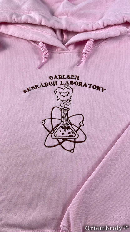 Research Laboratory Embroidered Hoodie | STEM Academia Fleece Hoodie for Science Lovers