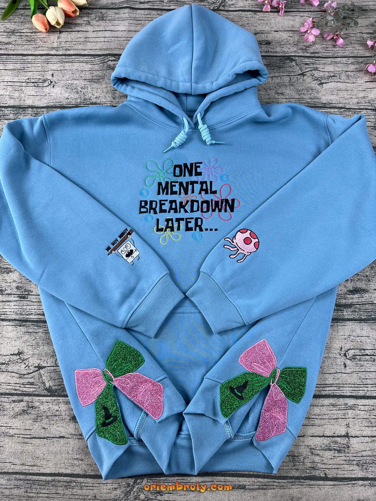 One Mental Breakdown Later Embroidered Sweatshirt – Y2K Unisex Crewneck – Funny Aesthetic Gift for Her – Mental Health Hoodie