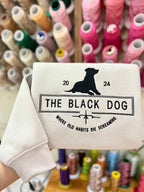 The Black Dog Tortured Poets Department Embroidered Sweatshirt