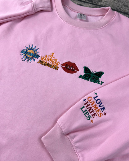 Twisted Series Embroidered Sweatshirt | Book Merch, Booktok Gift for Romance Readers & Book Lovers