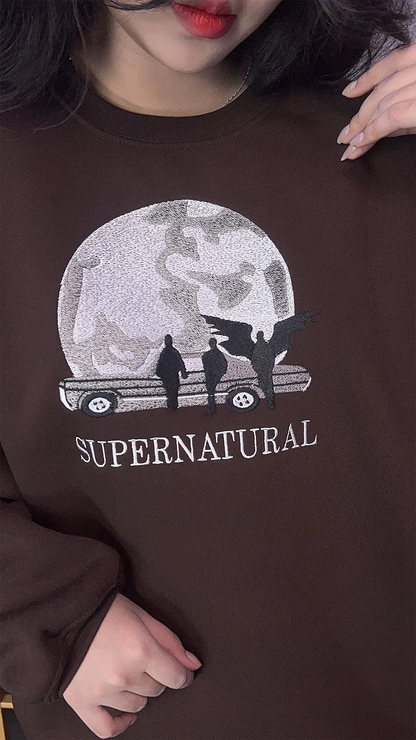 Supernatural Embroidered Sweatshirt –  Hoodie | Unisex Supernatural Merch Gift