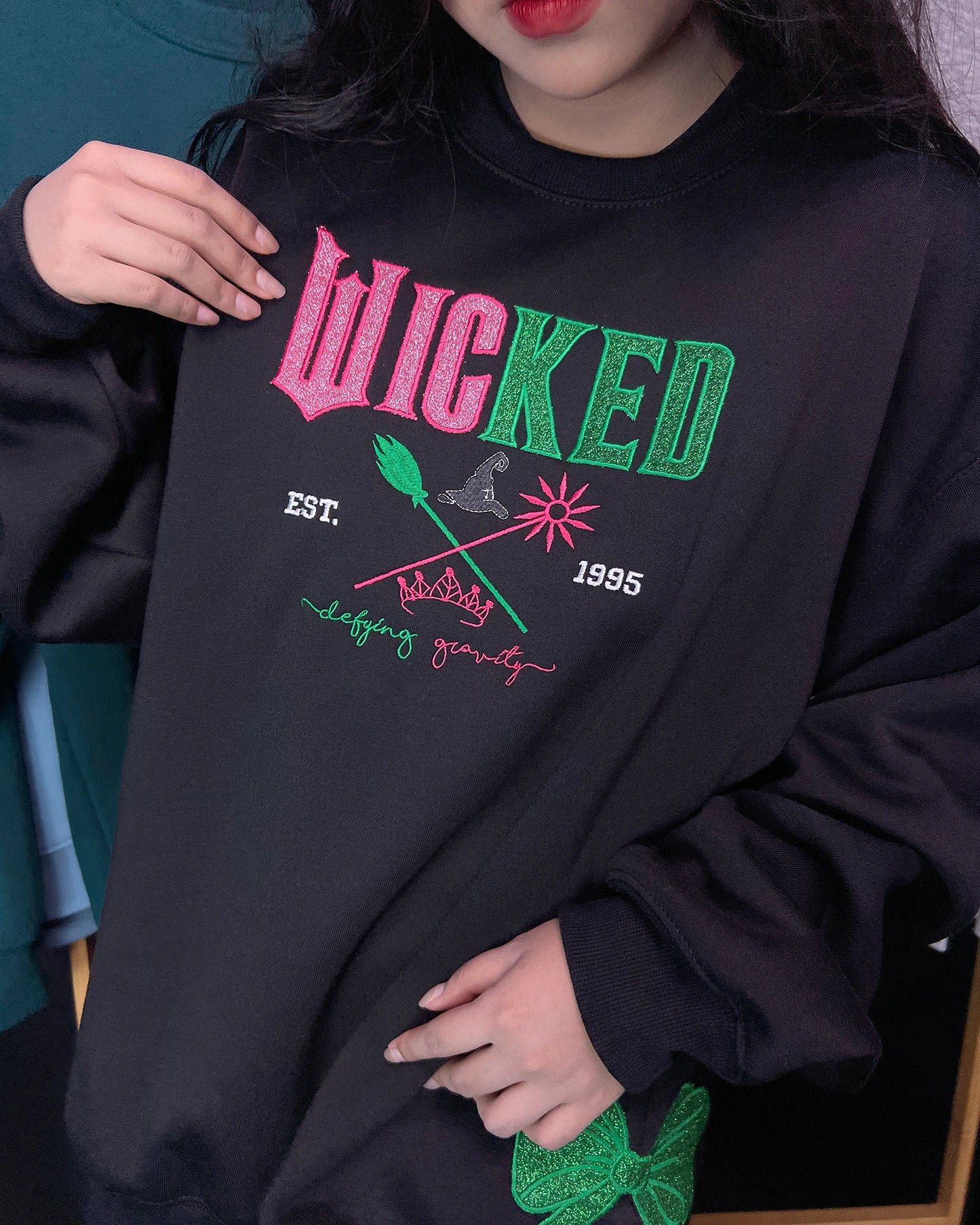 Wicked “Defy Gravity” Embroidered Sweatshirt