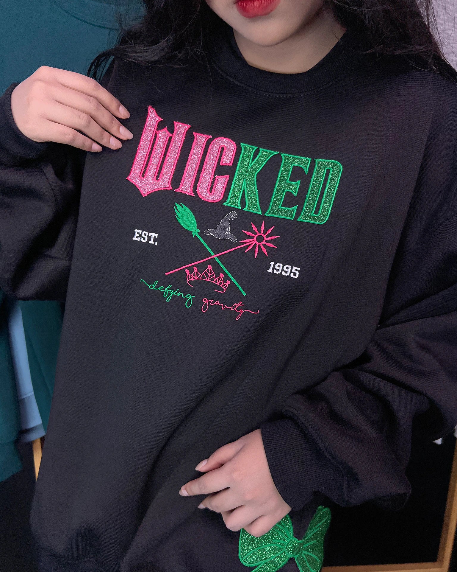 Wicked “Defy Gravity” Embroidered Sweatshirt