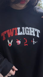 Twilight Embroidered Sweatshirt | Book Cover Aesthetic Crewneck | Twilight Saga Embroidered Crewneck | Edward Cullen Vampire Bookish Merch
