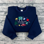 Hoa Hoa Hoa Season Embroidered Sweatshirt – Twilight-Inspired Cozy Fleece Blend