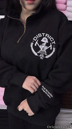 District 12 Embroidered Sweatshirt - Hunger Games Inspired Varsity