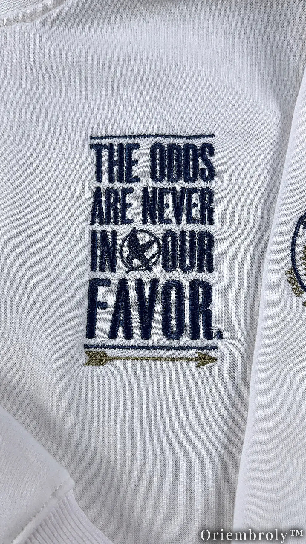 Dystopian Survivor Embroidered Crewneck | Forest Adventure Fleece Sweatshirt