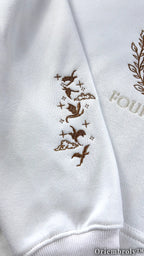 Dragon Rider Embroidered Sweatshirt | Vintage Fantasy Dragon Fleece Crewneck