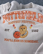 Pumpkin Harvest Festival Embroidered Crewneck Sweatshirt, Vintage Halloween Autumn Design