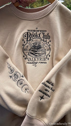 House of Wind Book Club Valkyrie Reading Room Embroidered Sweatshirt
