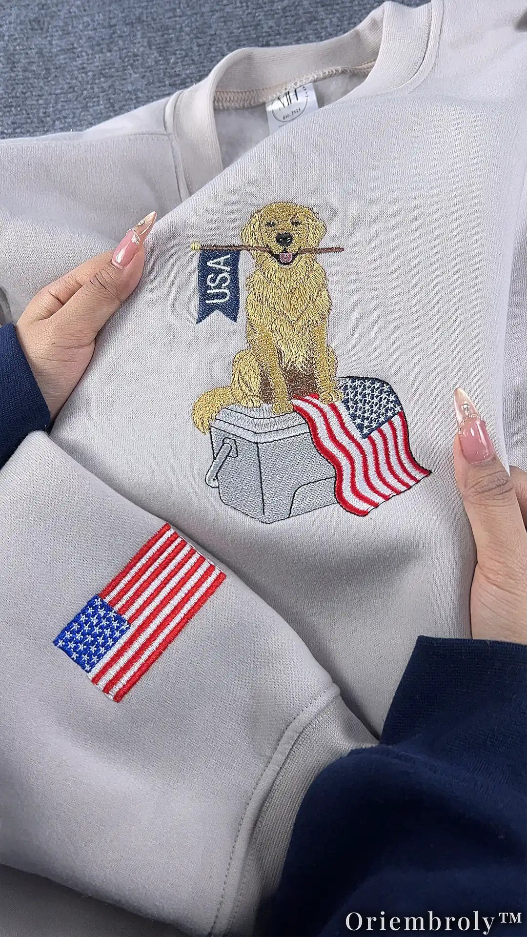 Dog Embroidered Sweatshirt | Cozy Unisex Fleece Crewneck for Dog Lovers