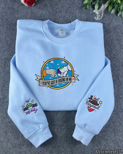 Friendship To Infinity Crewneck - Cowboy Space Ranger Patch