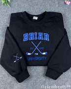Briar University Hockey Embroidered Sweatshirt