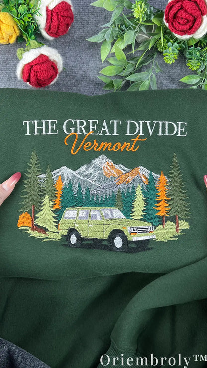 The Great Divide Vermont Embroidered Sweatshirt
