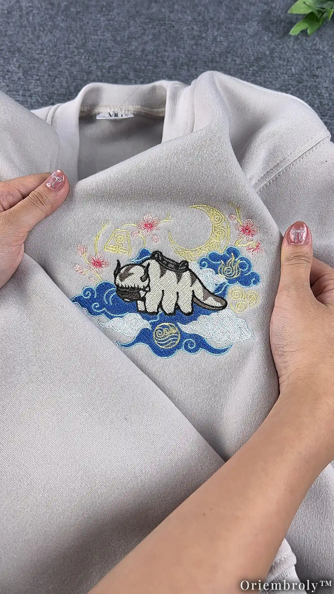 Bookish Avatar Spirit Sweater - Appa Eastern Art Embroidery