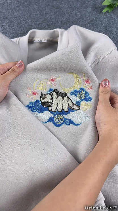 Bookish Avatar Spirit Sweater - Appa Eastern Art Embroidery