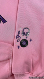 HM Purple Varsity Crewneck - Guitar & Music Notes Patch